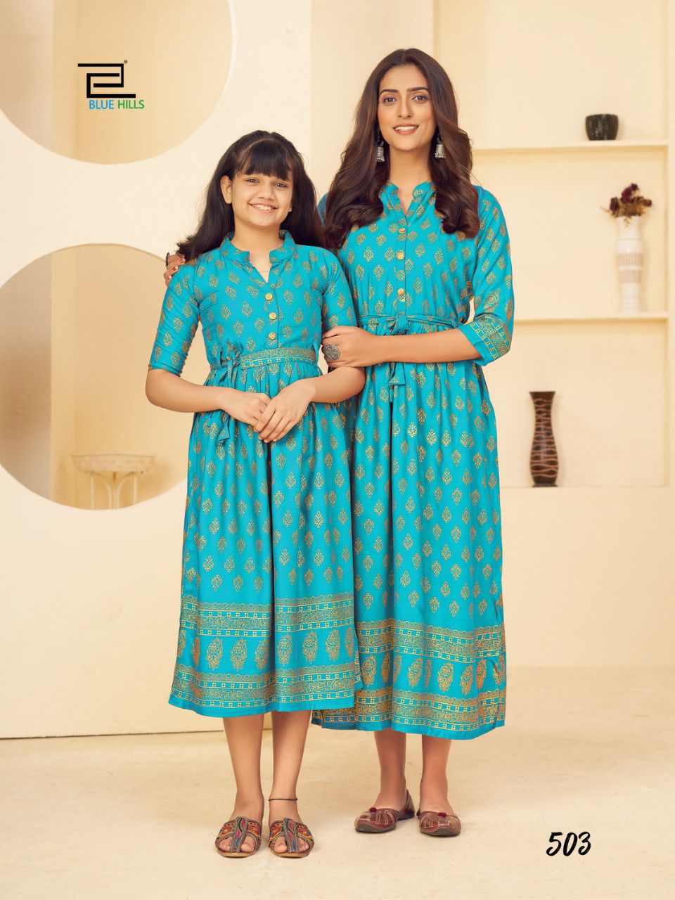 bluehills like mom like daughter vol 5 rayon attractive kurti catalog