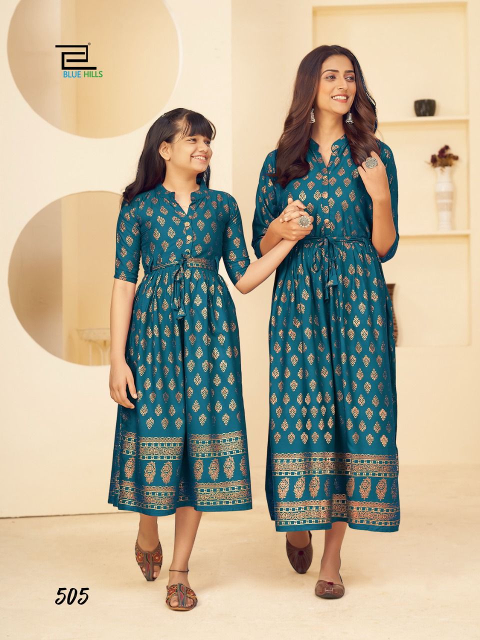 bluehills like mom like daughter vol 5 rayon attractive kurti catalog