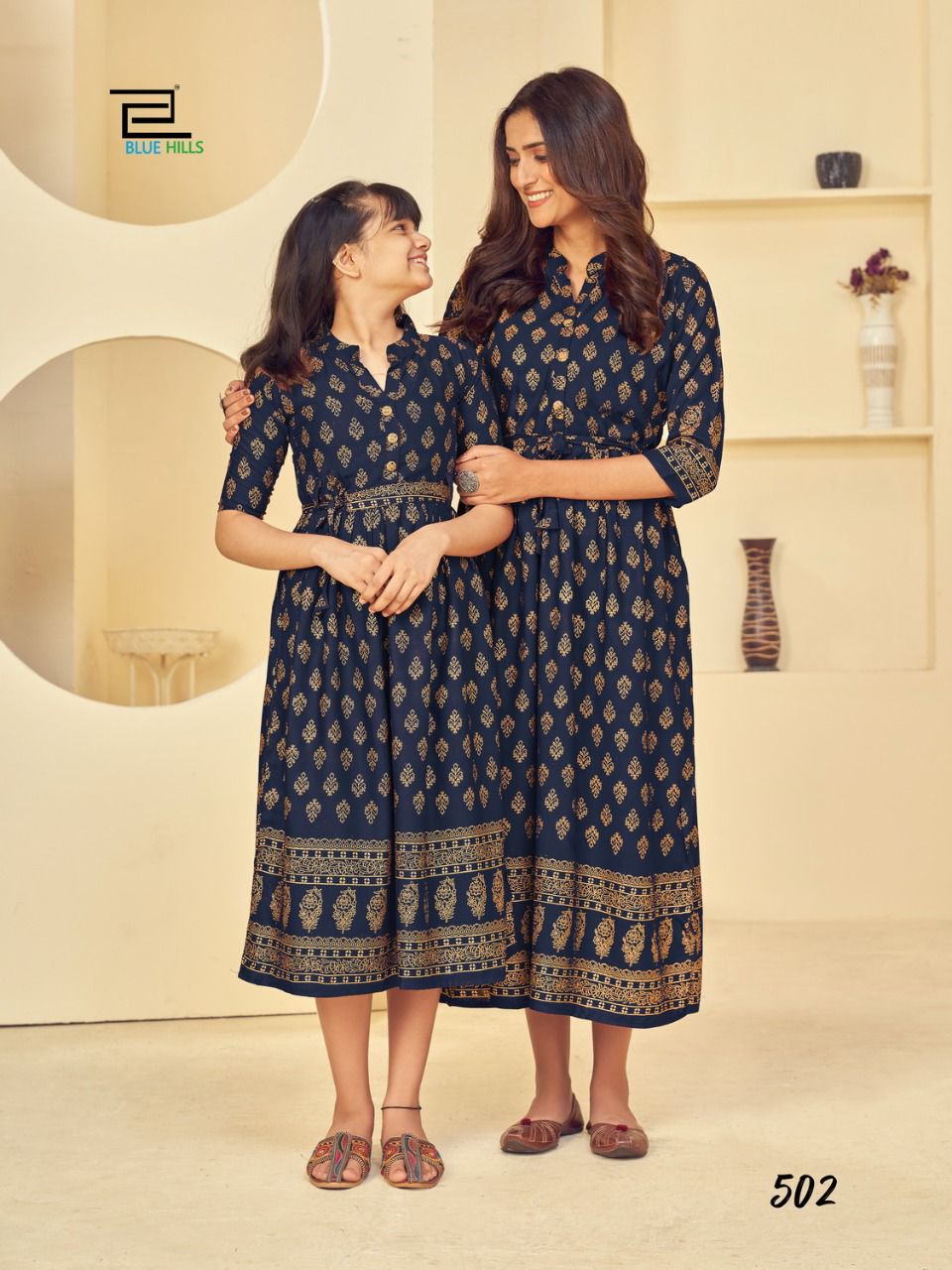 bluehills like mom like daughter vol 5 rayon attractive kurti catalog