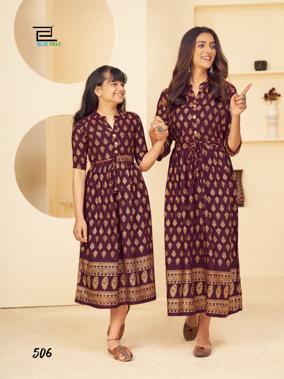 bluehills like mom like daughter vol 5 rayon attractive kurti catalog