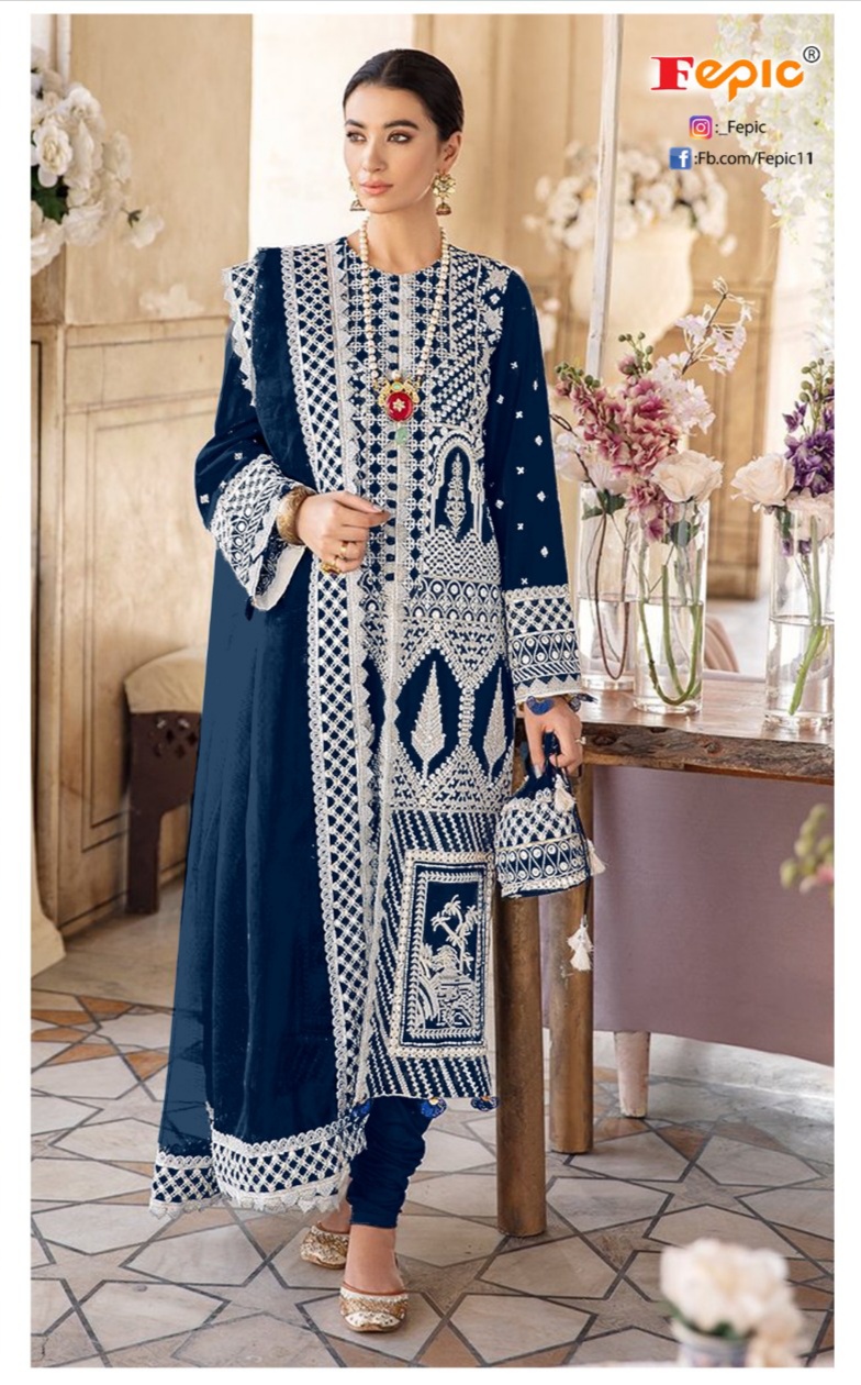 fepic rosemeen  d 5142 georgette innovative style salwar suit Cat