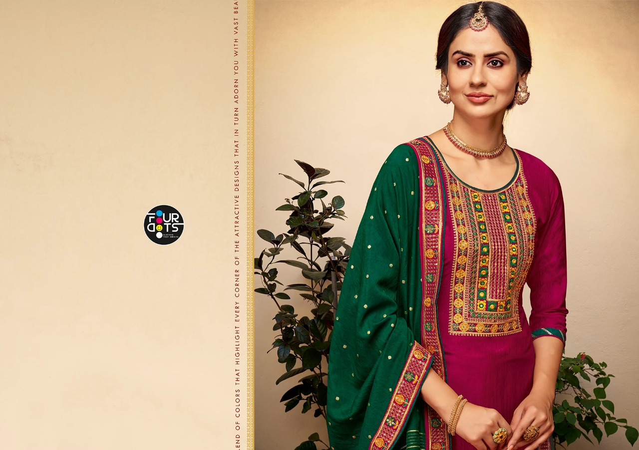 fourdots manjari vol 7 silk elegant salwar suit catalog