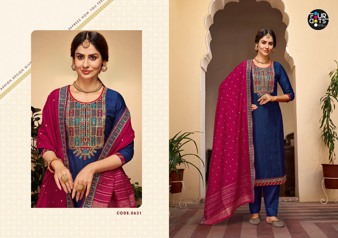 fourdots manjari vol 7 silk elegant salwar suit catalog