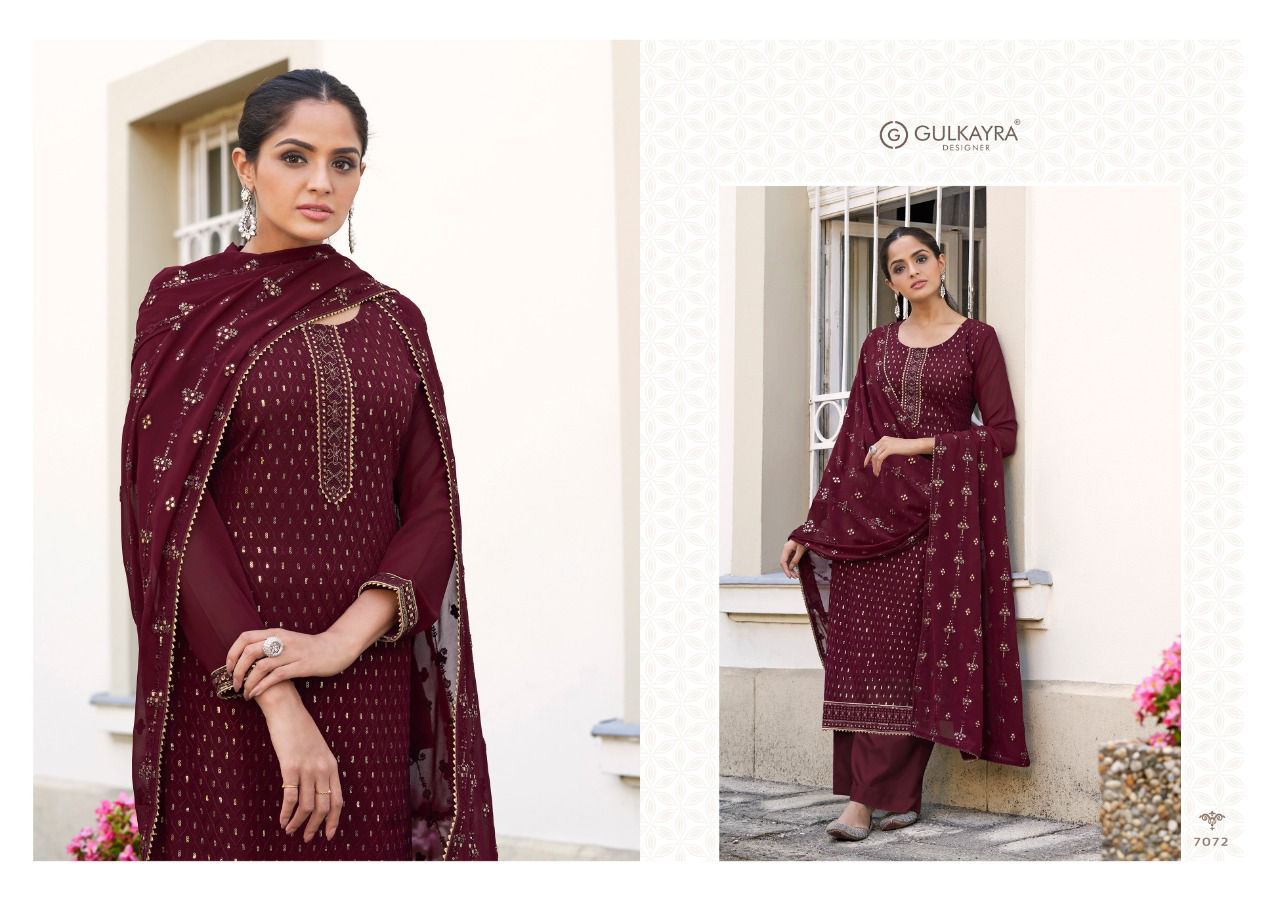 gulkayra magic georgette decent look salwar suit catalog