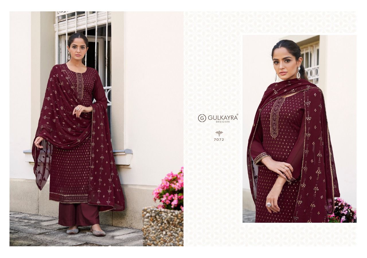 gulkayra magic georgette decent look salwar suit catalog