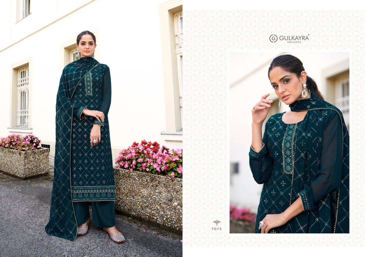 gulkayra magic georgette decent look salwar suit catalog