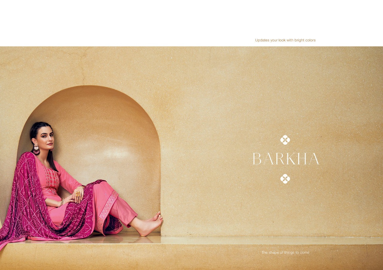 kalarang barkha silk elegant salwar suit catalog