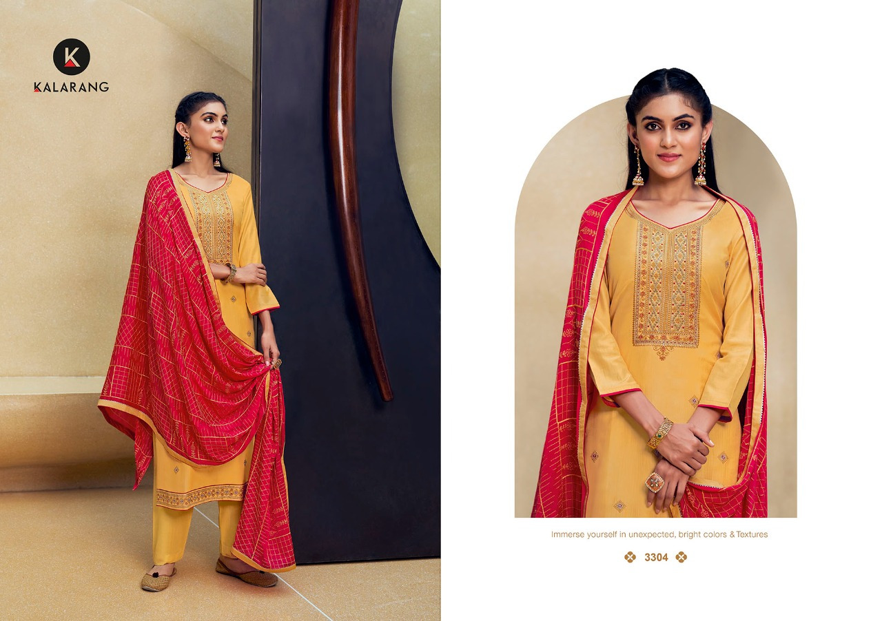 kalarang barkha silk elegant salwar suit catalog