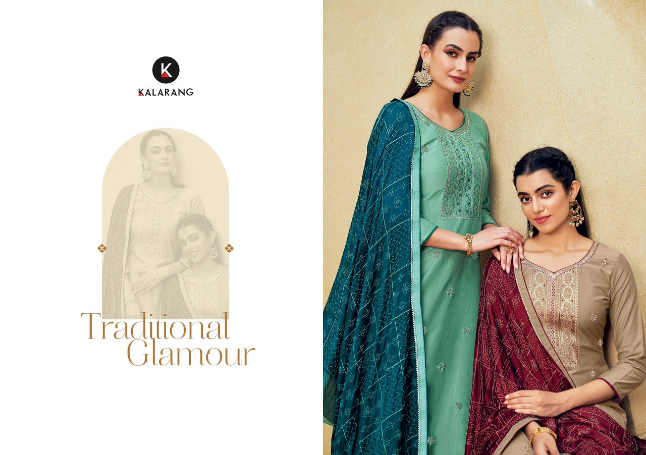 kalarang barkha silk elegant salwar suit catalog