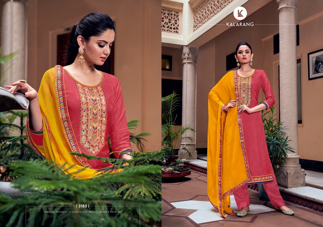 kalarang gaurika viscose astonish look salwar suit catalog