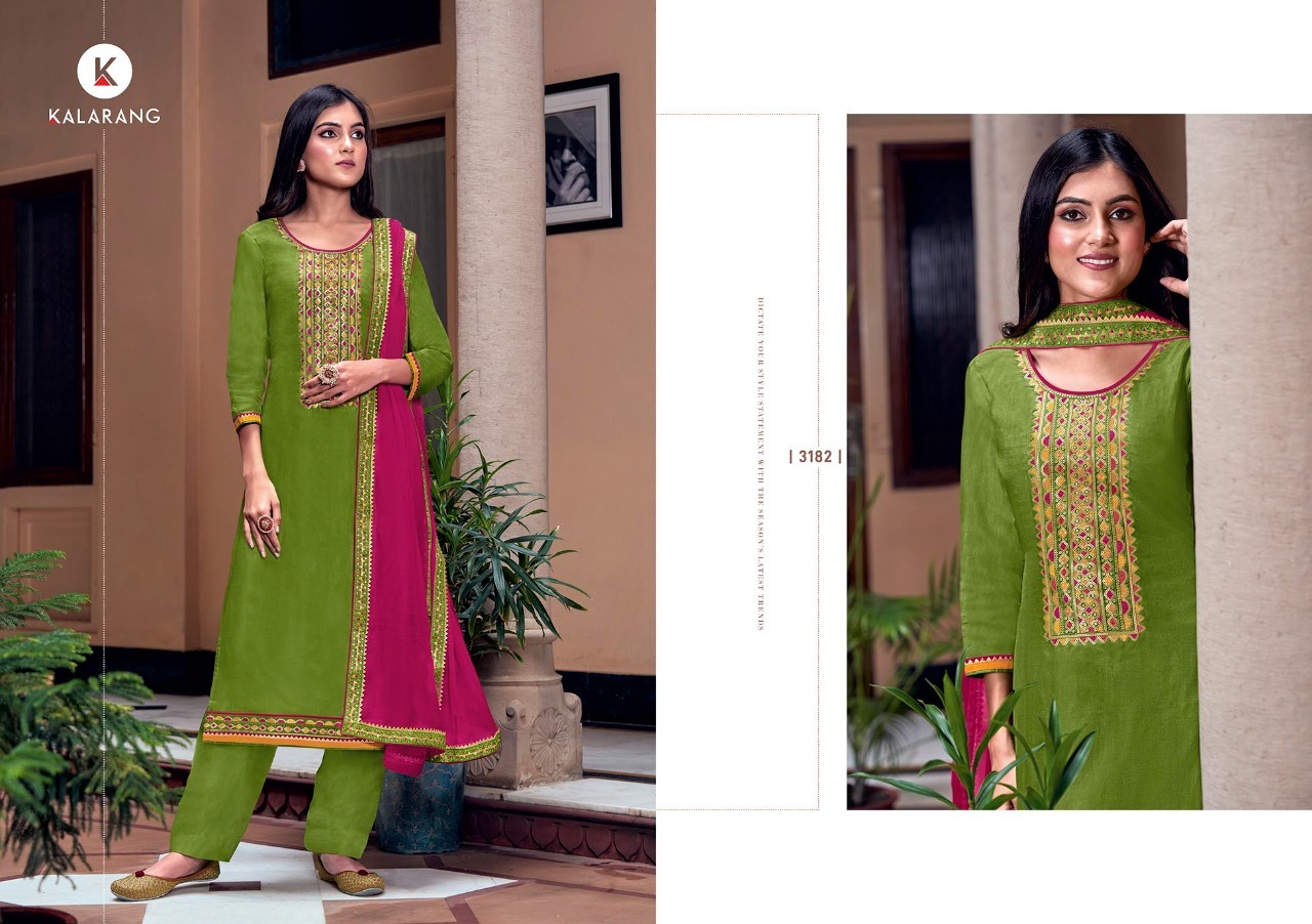 kalarang gaurika viscose astonish look salwar suit catalog