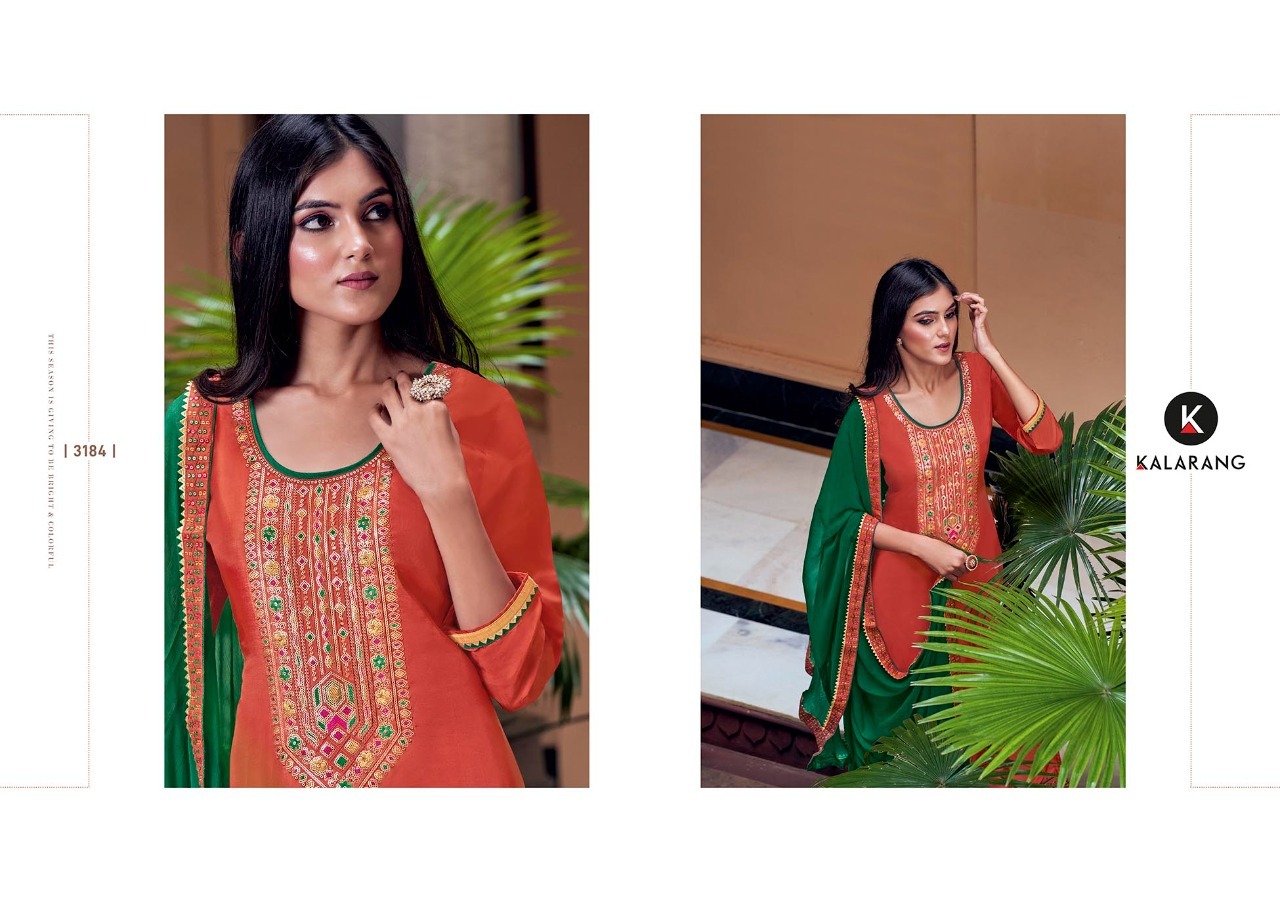 kalarang gaurika viscose astonish look salwar suit catalog