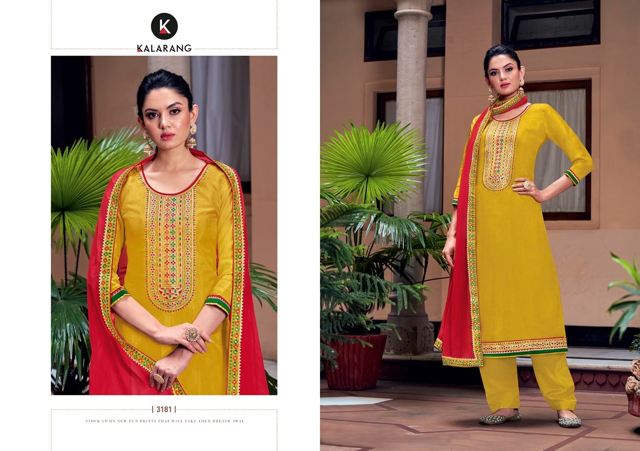 kalarang gaurika viscose astonish look salwar suit catalog