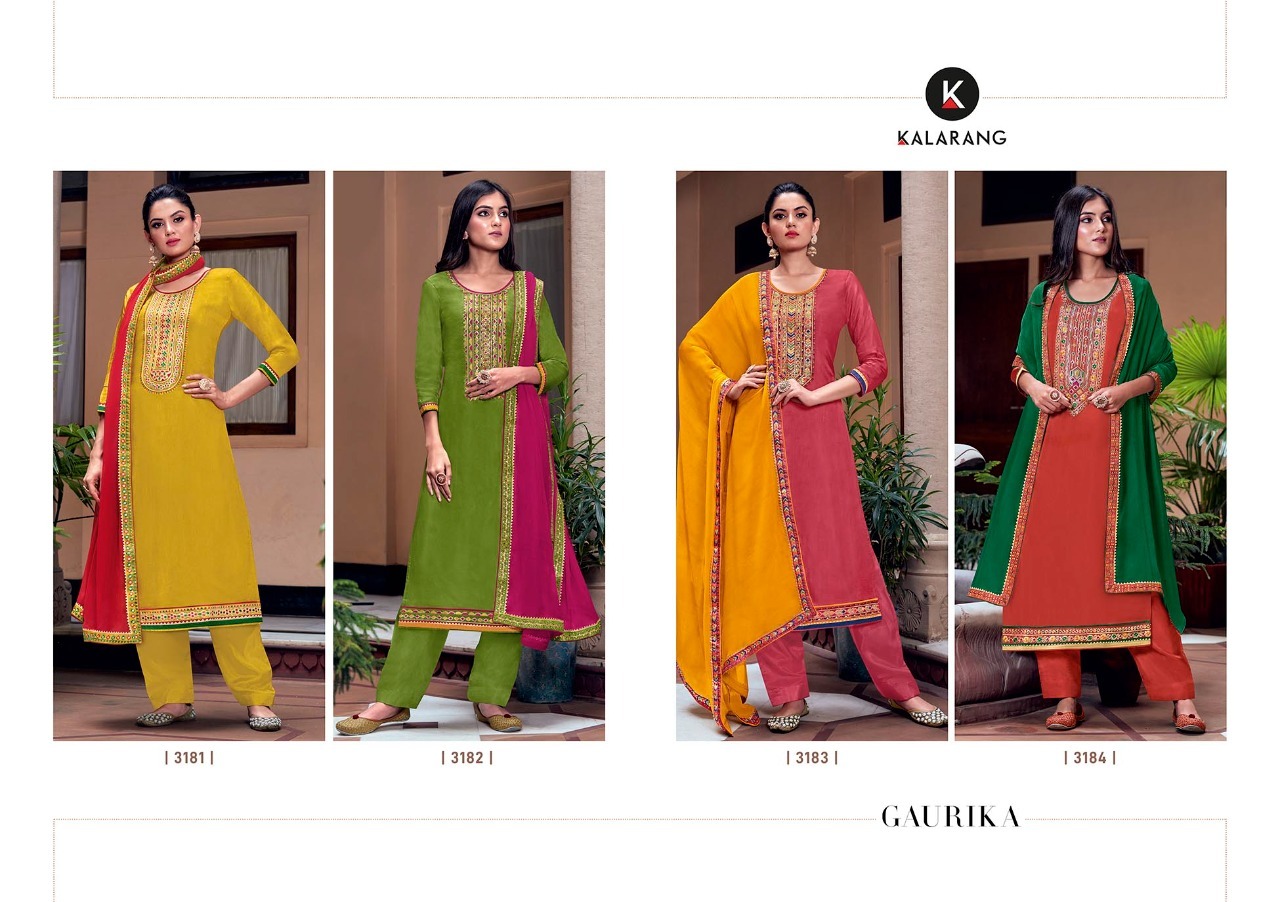 kalarang gaurika viscose astonish look salwar suit catalog