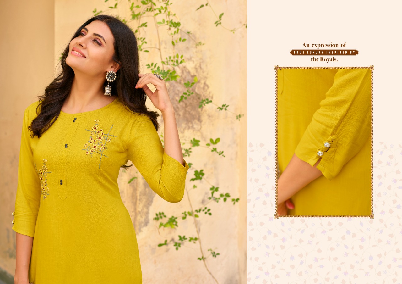 kalaroop by kajree Phoenix rayon graceful look kurti catalog