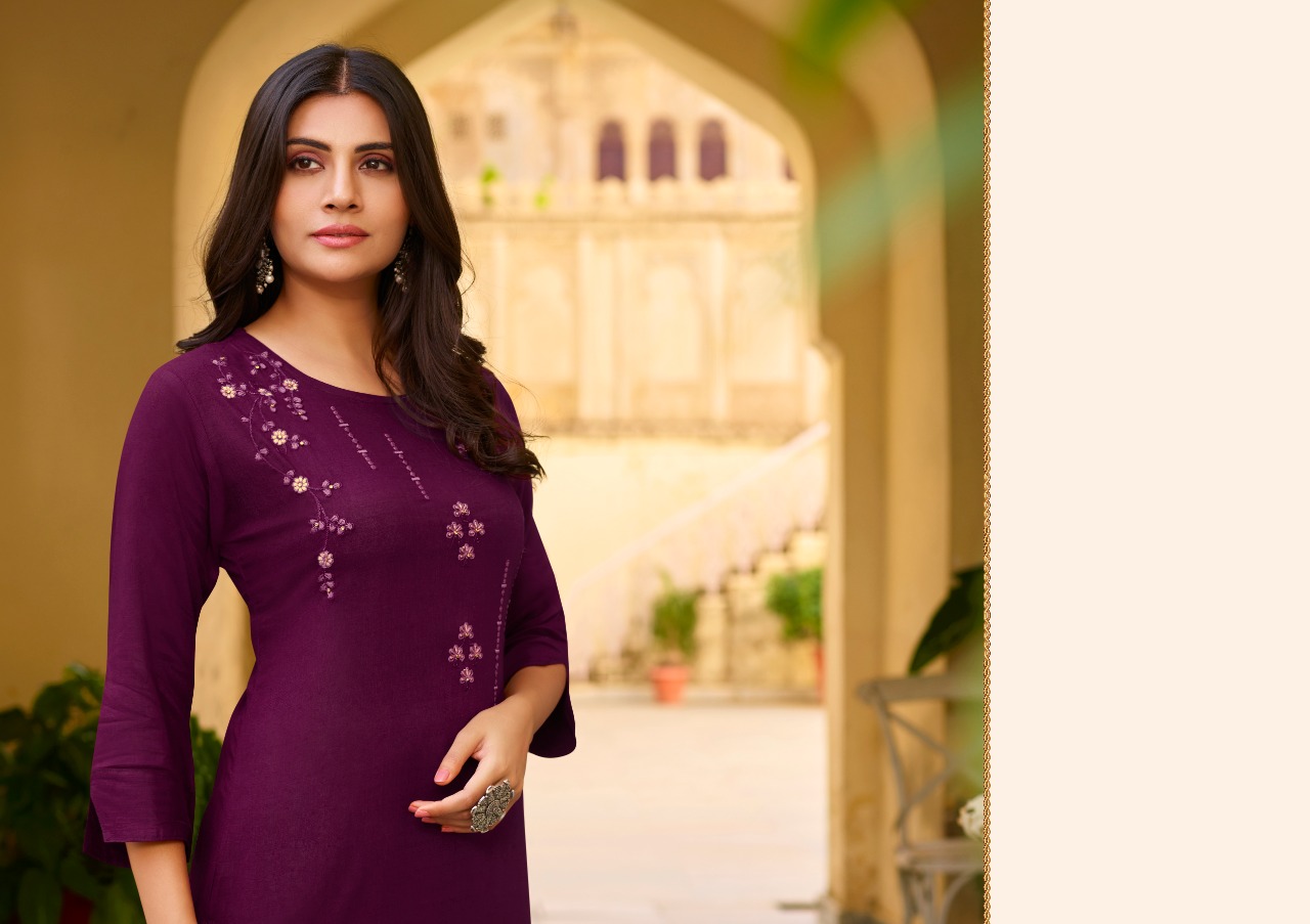 kalaroop by kajree Phoenix rayon graceful look kurti catalog