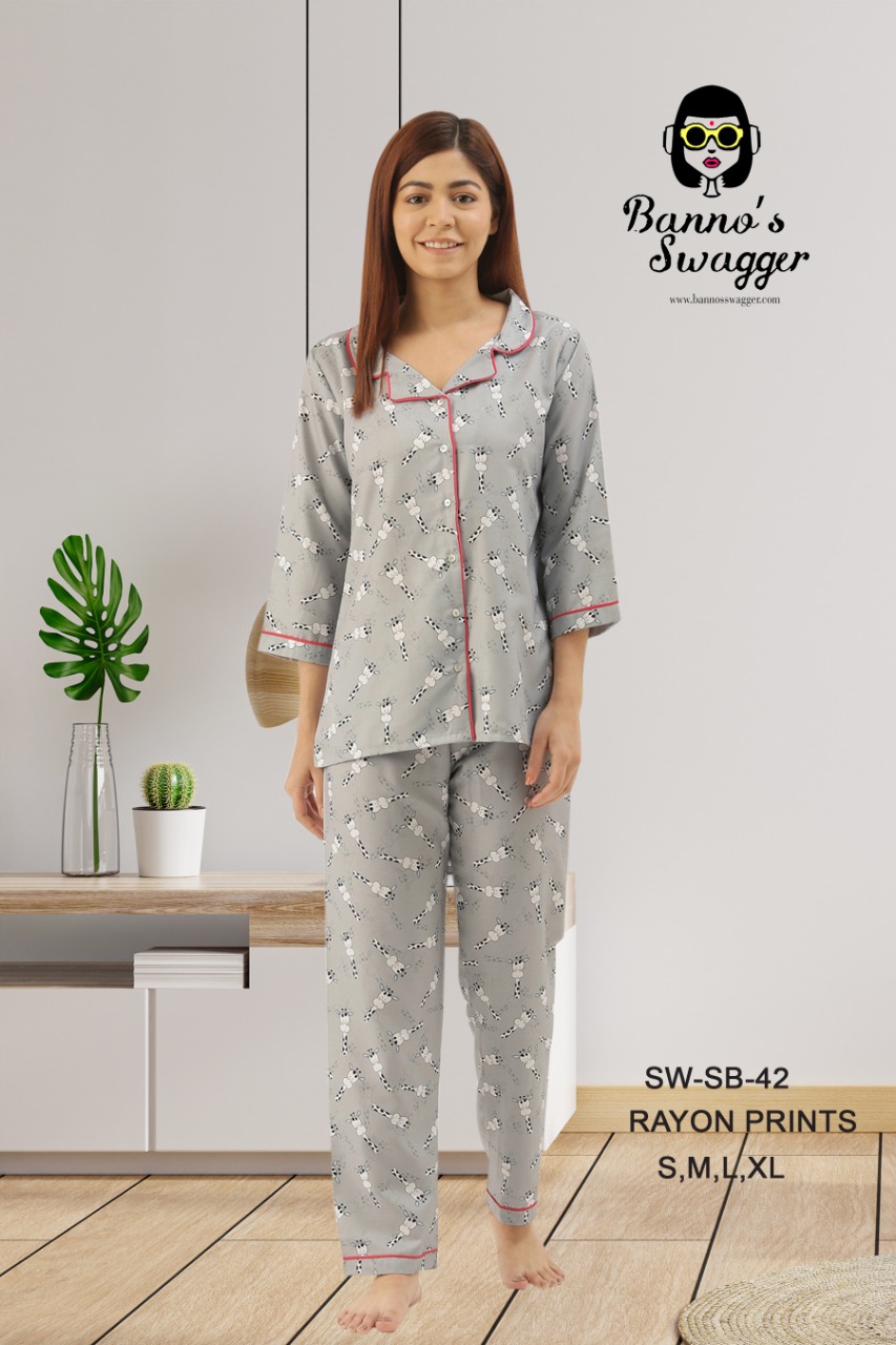 bannos swagger p j set rayon night dress catalog