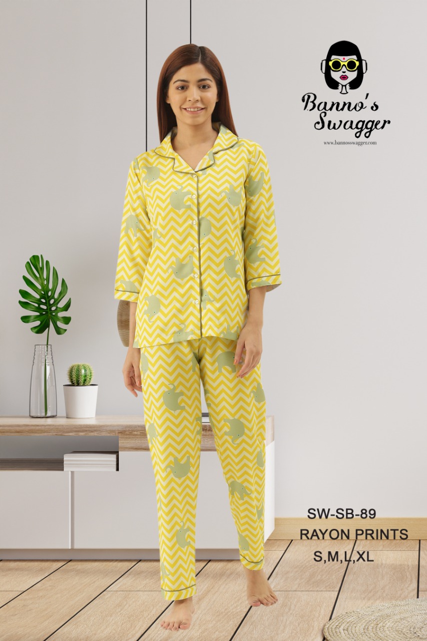 bannos swagger p j set rayon night dress catalog