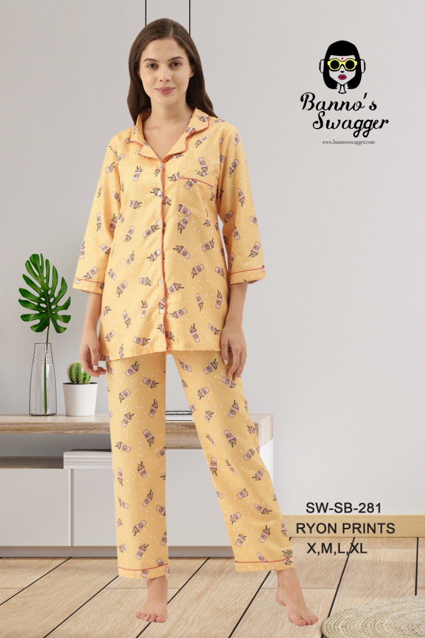 bannos swagger p j set rayon night dress catalog