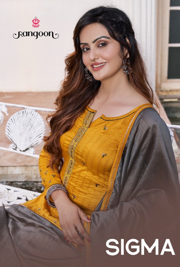 kessi rangoon sigma silk gorgeous look top bottom with dupatta catalog