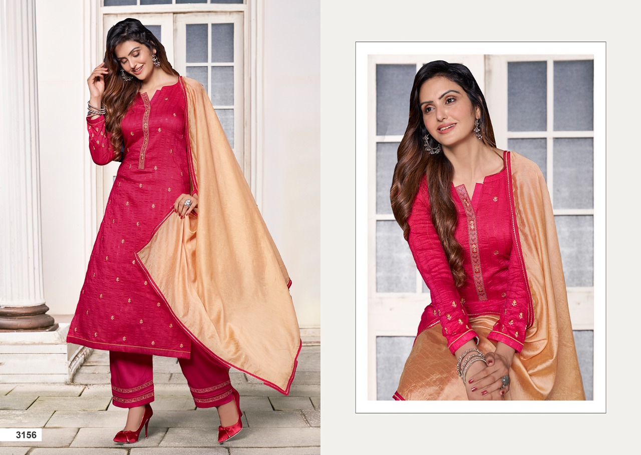 kessi rangoon sigma silk gorgeous look top bottom with dupatta catalog