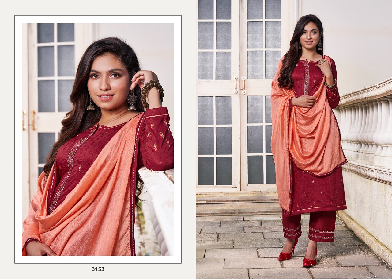 kessi rangoon sigma silk gorgeous look top bottom with dupatta catalog