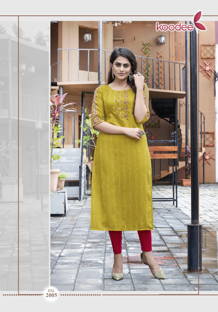 koodee simran vol 1 chinon elegant kurti catalog