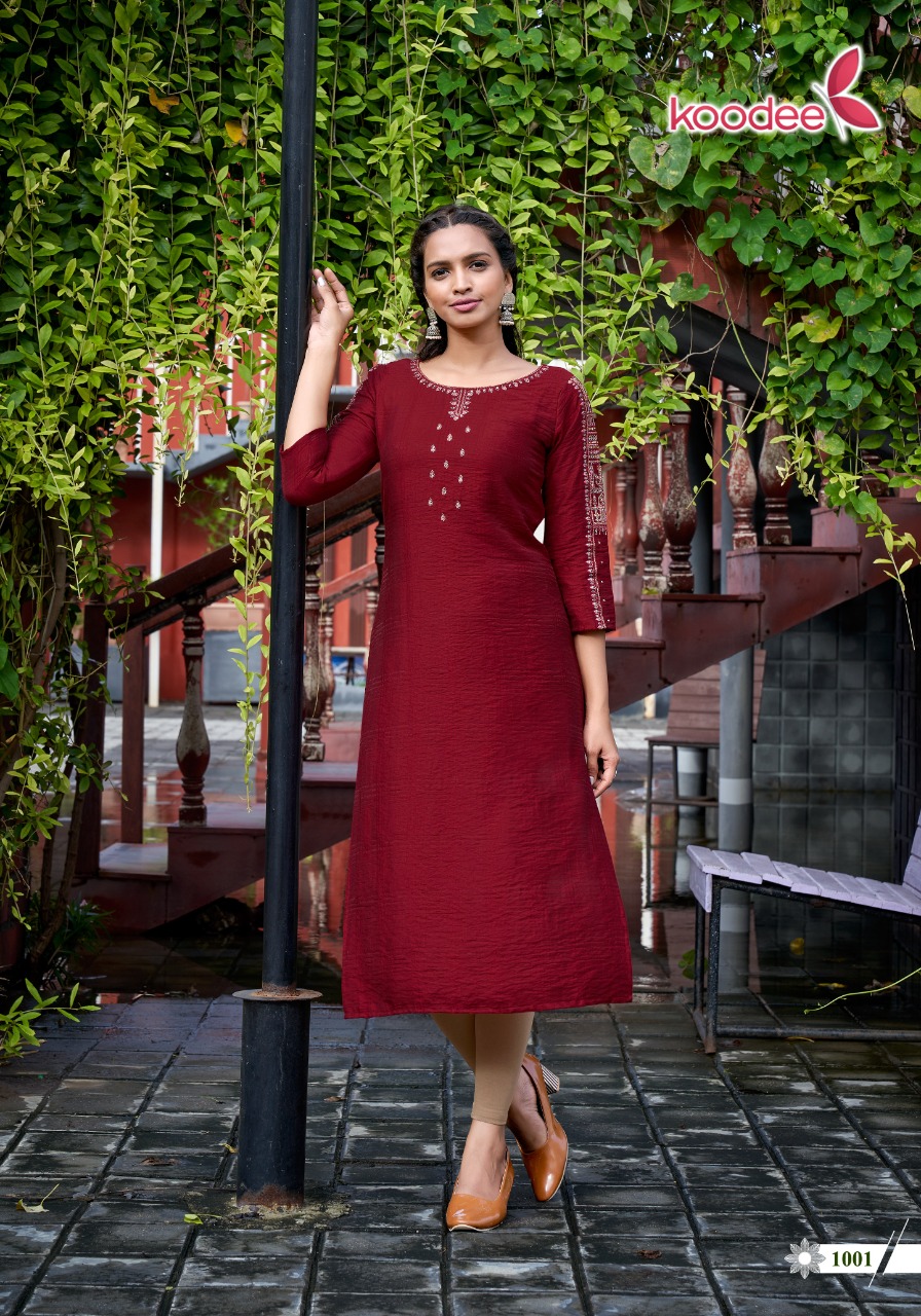 koodee veer 2 viscose elegant kurti catalog