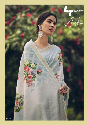 l t fashion aaisha silk graceful look saree catalog