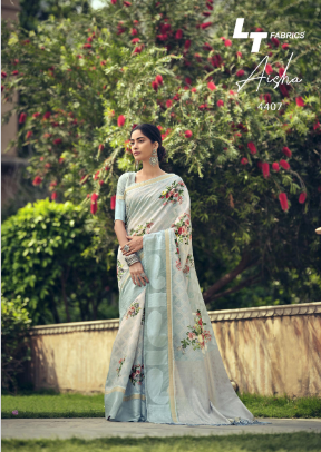 l t fashion aaisha silk graceful look saree catalog