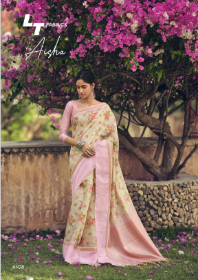 l t fashion aaisha silk graceful look saree catalog