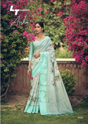 l t fashion aaisha silk graceful look saree catalog