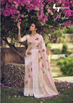 l t fashion aaisha silk graceful look saree catalog