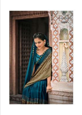 l t kashvi cretion ranisha moss attractive saree catalog