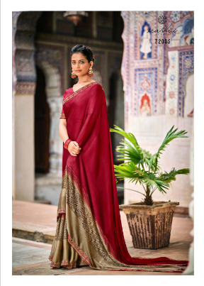 l t kashvi cretion ranisha moss attractive saree catalog