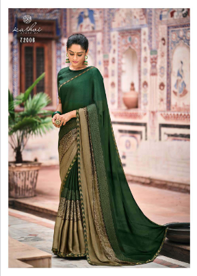 l t kashvi cretion ranisha moss attractive saree catalog