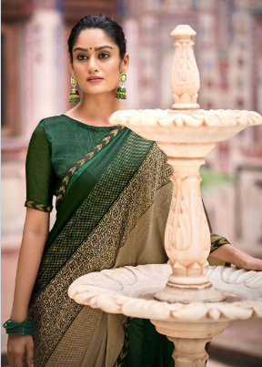 l t kashvi cretion ranisha moss attractive saree catalog