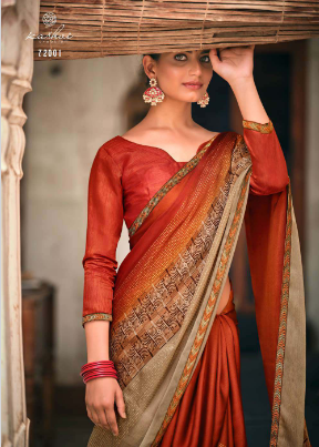 l t kashvi cretion ranisha moss attractive saree catalog