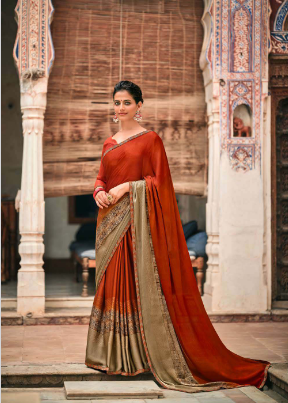 l t kashvi cretion ranisha moss attractive saree catalog