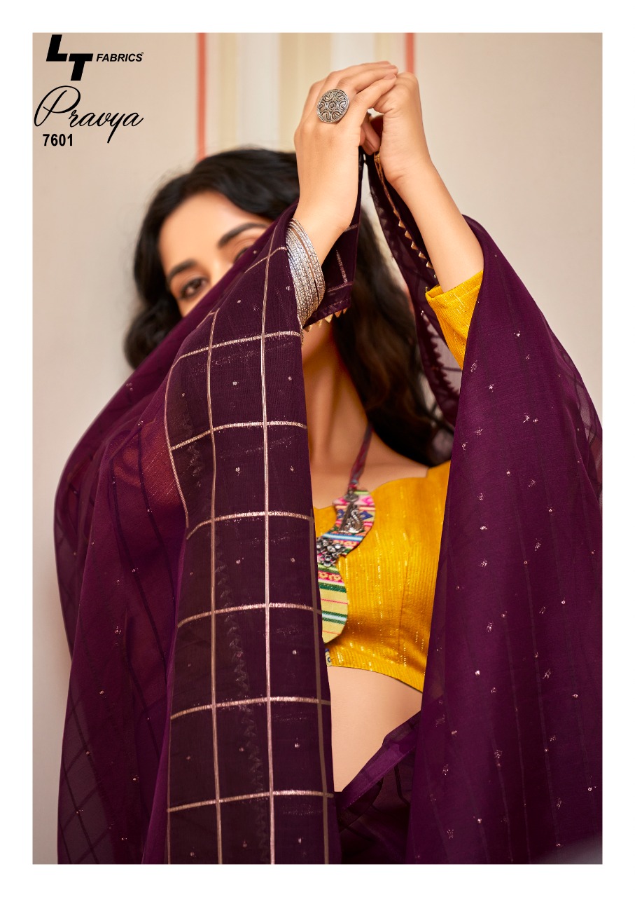 lt fashion pravya oranga decent look saree catalog