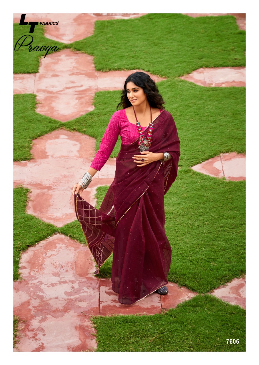 lt fashion pravya oranga decent look saree catalog