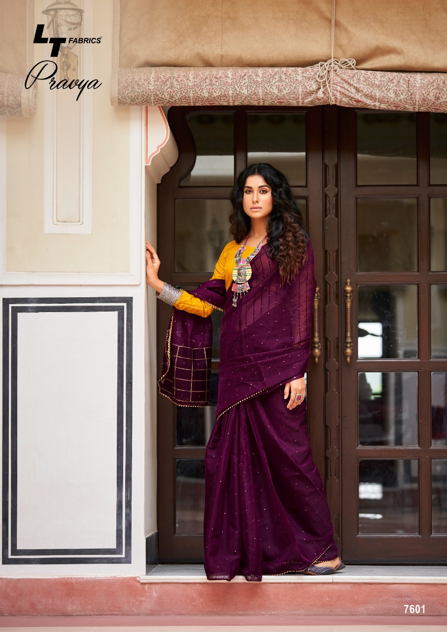 lt fashion pravya oranga decent look saree catalog