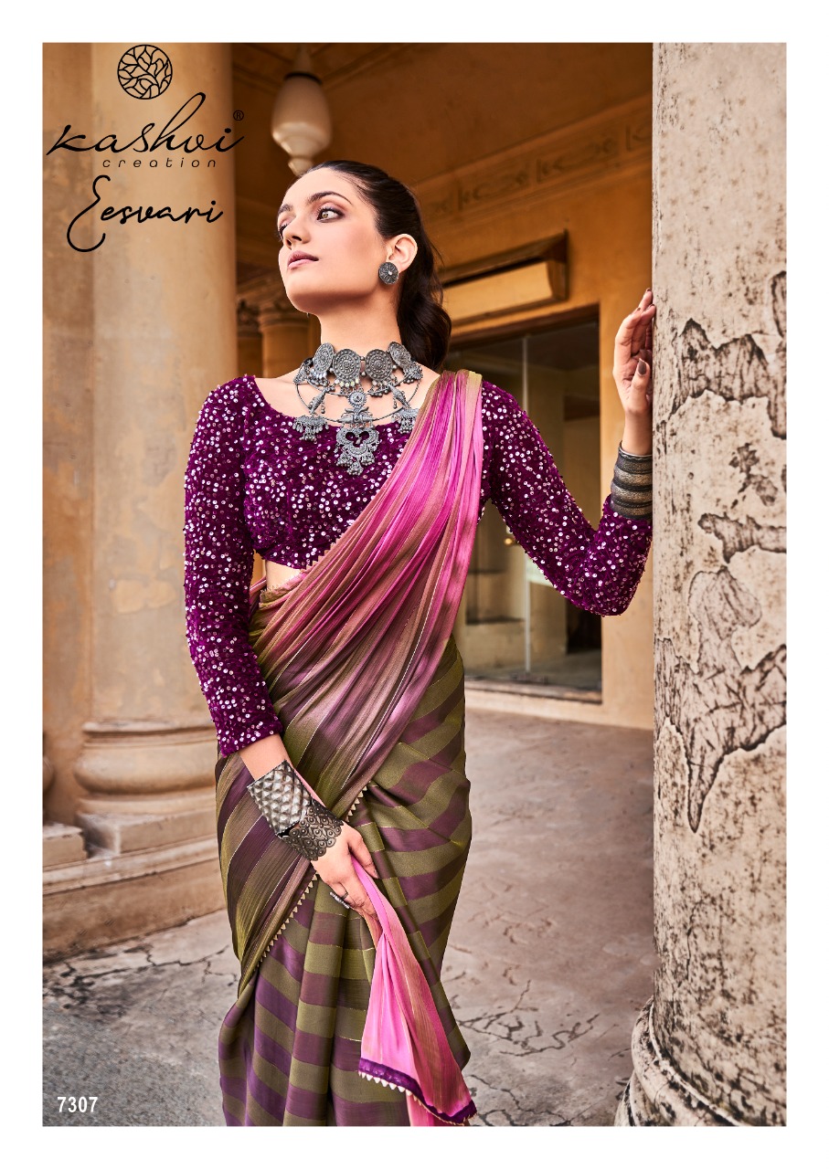 lt kashvi creation eesvari satin gorgeous look saree catalog