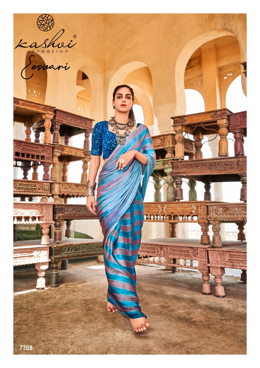 lt kashvi creation eesvari satin gorgeous look saree catalog