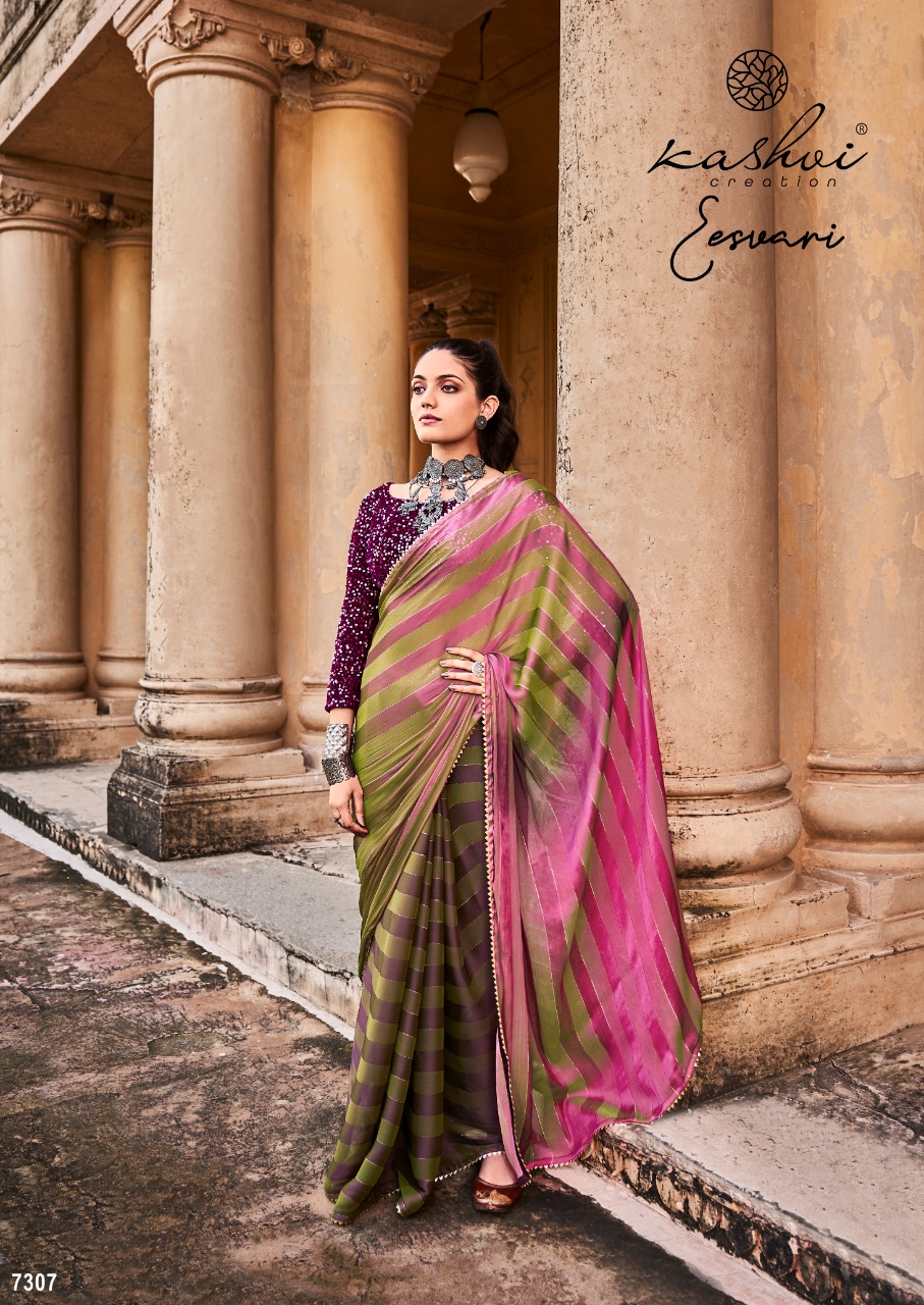 lt kashvi creation eesvari satin gorgeous look saree catalog