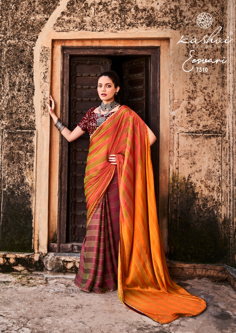 lt kashvi creation eesvari satin gorgeous look saree catalog