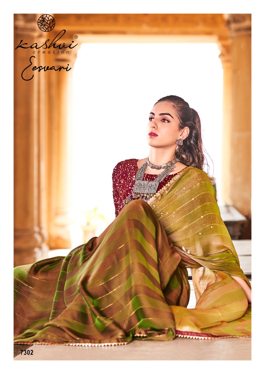 lt kashvi creation eesvari satin gorgeous look saree catalog