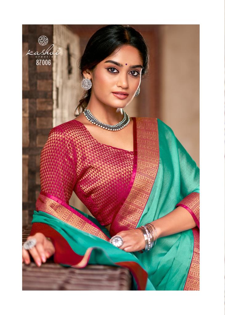 lt kashvi creation kaveri chiffon regal look saree catalog