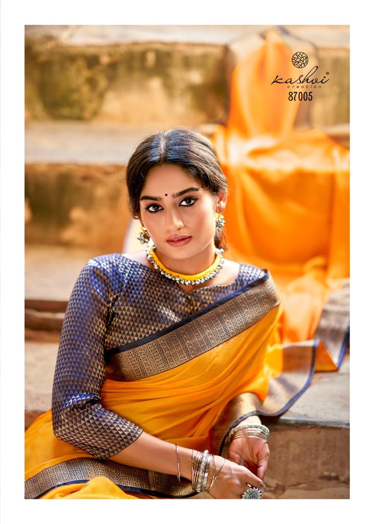 lt kashvi creation kaveri chiffon regal look saree catalog