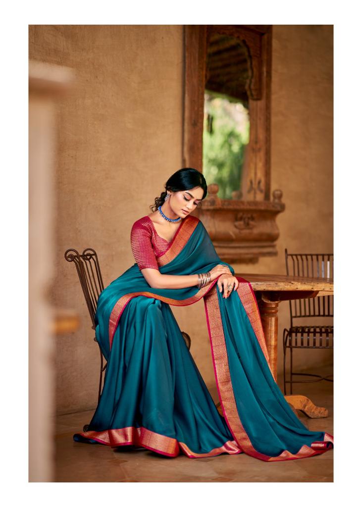 lt kashvi creation kaveri chiffon regal look saree catalog